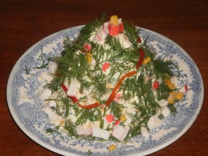 вегетарианский постный салат